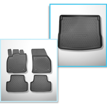 Súprava rohož do batožinového priestoru a autokoberčeky TPE PREMIUM na mieru do: