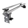 Základný nosič na strechu auta pre Skoda Citigo-e iV Hatchback (2012-2023) - strieborný priečny nosič - bez montážnych prvkov - Hliník