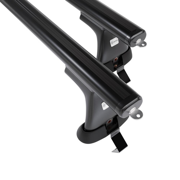 Základný nosič na strechu auta pre Citroen C4 Hatchback (2010-2017) - čierny priečny nosič - bez montážnych prvkov - Hliník
