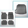 Súprava rohož do batožinového priestoru a autokoberčeky TPE PREMIUM na mieru do: Mazda 3 IV BP Sedan (03.2019-....)