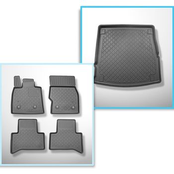 Súprava rohož do batožinového priestoru a autokoberčeky TPE na mieru do: Alfa Ro