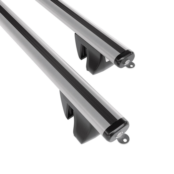 Základný nosič na strechu auta pre Ssangyong XLV SUV (2016-2019) - strieborný priečny nosič - zábradlie - Hliník