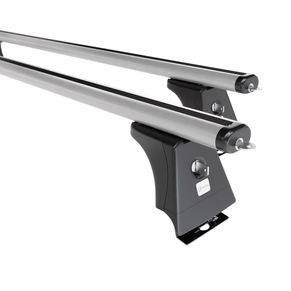 Základný nosič na strechu auta pre Fiat Ducato IV Van (2014-....) - strieborný priečny nosič - montážne body - Hliník