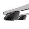 Základný nosič na strechu auta pre Subaru Justy G3X Hatchback (2003-2007) - strieborný priečny nosič - zábradlie - Hliník