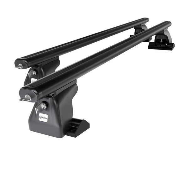 Základný nosič na strechu auta pre Chrysler Voyager MPV (2004-2007) - čierny priečny nosič - T-profil - Hliník