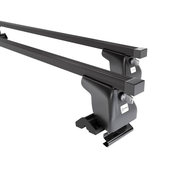 Základný nosič na strechu auta pre Kia Sportage mk II SUV (2004-2009) - čierny priečny nosič - bez montážnych prvkov - Oceľ