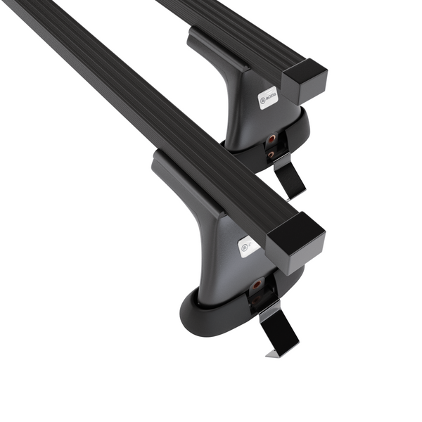 Základný nosič na strechu auta pre Opel Astra K mk V Hatchback (2016-2022) - čierny priečny nosič - bez montážnych prvkov - Oceľ