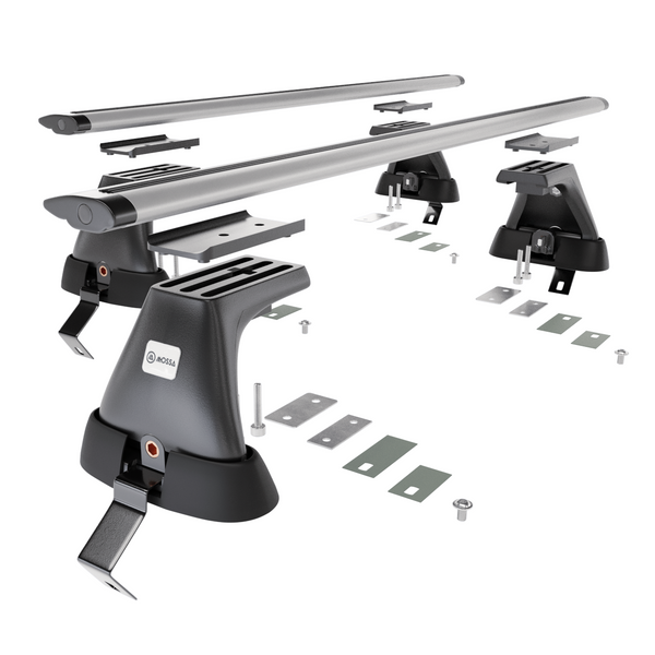 Základný nosič na strechu auta pre Skoda Octavia IV Liftback (2019-....) - strieborný priečny nosič - bez montážnych prvkov - Hliník