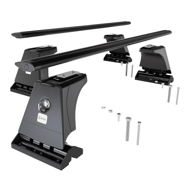 Základný nosič na strechu auta pre Fiat Talento Van (2016-2020) - čierny priečny nosič - montážne body - Hliník