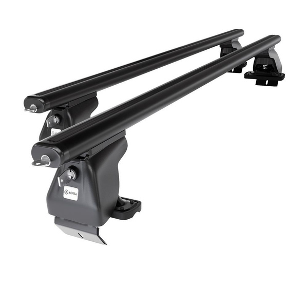 Základný nosič na strechu auta pre Renault Captur I SUV (2013-2019) - čierny priečny nosič - bez montážnych prvkov - Hliník