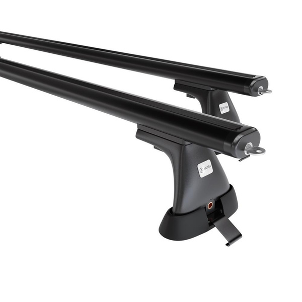 Základný nosič na strechu auta pre Citroen Berlingo mk I Van (2003-2010) - čierny priečny nosič - montážne body - Hliník