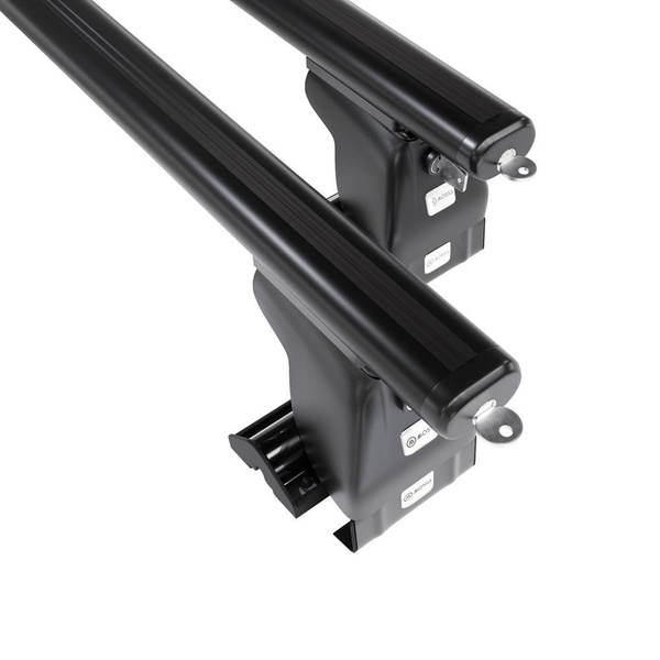 Základný nosič na strechu auta pre Ssangyong Rexton mk I SUV (2002-2007) - čierny priečny nosič - bez montážnych prvkov - Hliník