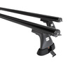 Základný nosič na strechu auta pre Toyota Hiace Van (1996-2006) - čierny priečny nosič - montážne body - Hliník