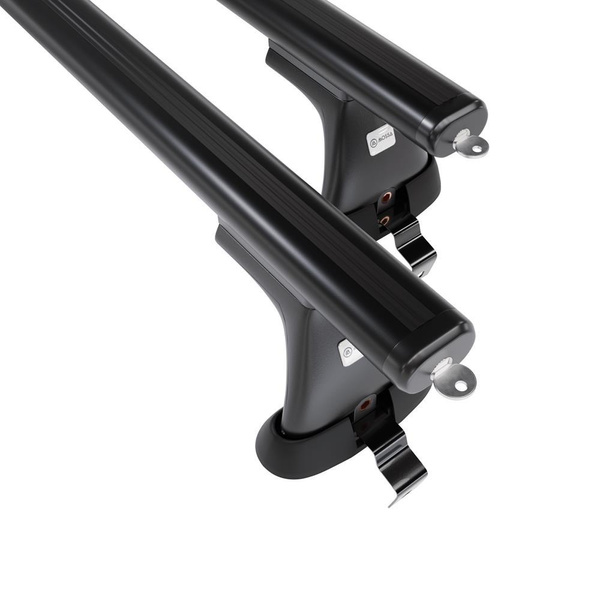 Základný nosič na strechu auta pre Renault Arkana SUV (2020-....) - čierny priečny nosič - bez montážnych prvkov - Hliník