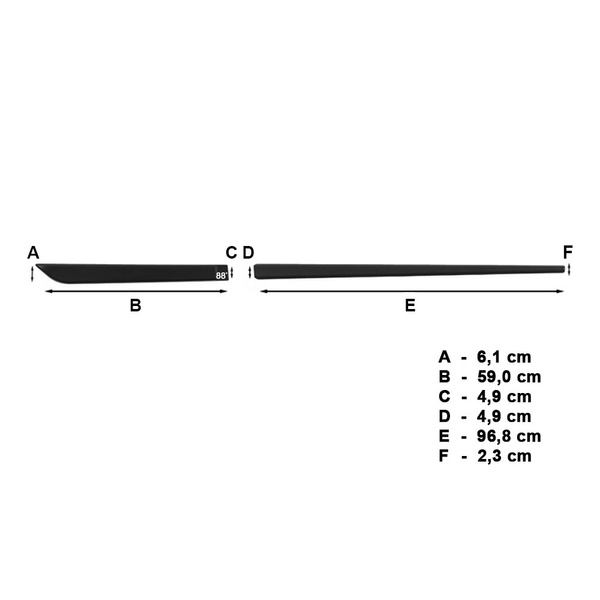 Čierne bočné lišty pre Hyundai i20 Hatchback (5 dvere) - (2009-2012)