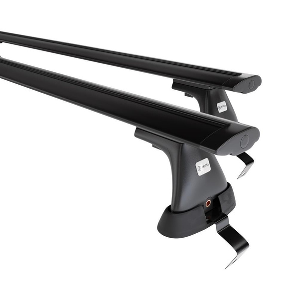 Základný nosič na strechu auta pre Fiat Bravo Hatchback (2007-2014) - čierny priečny nosič - bez montážnych prvkov - Hliník