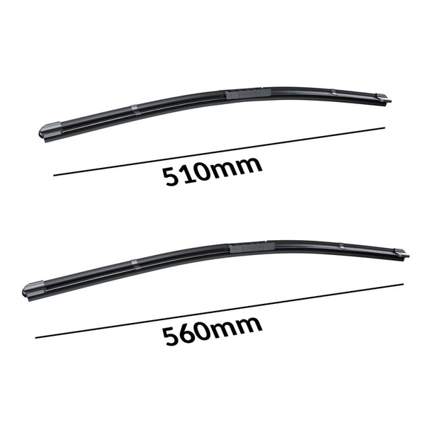 Automobilové stierače na predné sklo pre Renault Megane I Kupé, Grandtour, Hatchback, Kabriolet, Sedan (01.1996-2003) - ploché lišty