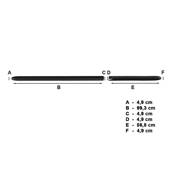 Čierne bočné lišty pre Mitsubishi ASX SUV (2010-....) - (dĺžka líšt: 993mm; 568mm)