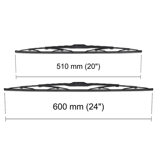 Automobilové stierače na predné sklo pre BMW X6 F16, F86 SAC (11.2014-05.2019) - štandard lišty