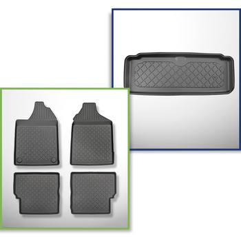 Súprava rohož do batožinového priestoru a autokoberčeky TPE na mieru do: Aixam C