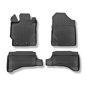 Koberčky TPE pre Toyota Yaris III Hatchback (09.2011-08.2020) - s hybridným poho