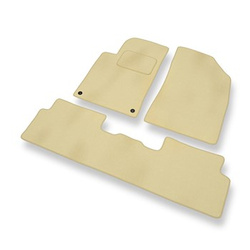 Velúrové koberčeky pre Peugeot 508 Liftback, Sedan, SW (2011-2017) - béžová