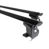 Základný nosič na strechu auta pre Renault Captur I SUV (2013-2019) - čierny priečny nosič - bez montážnych prvkov - Hliník