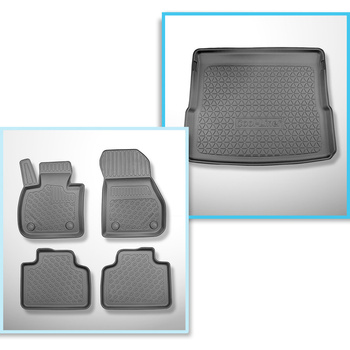 Súprava rohož do batožinového priestoru a autokoberčeky TPE PREMIUM na mieru do:
