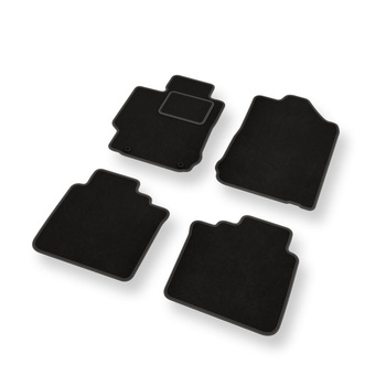 Velúrové koberčeky pre Toyota Camry VII Sedan (2011-2017) - čierna