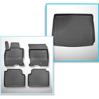 Súprava rohož do batožinového priestoru a autokoberčeky TPE PREMIUM na mieru do: