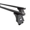 Základný nosič na strechu auta pre Peugeot Boxer III Autobus (2014-....) - čierny priečny nosič - montážne body - Oceľ