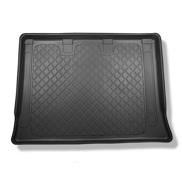 Rohož do batožinového priestoru pre: Mercedes-Benz Trieda V W447 Van (10.2014-....) - verzia Extra Long (rázvor náprav 3430 mm, dĺžka vozidla 5370 mm); za tretím radom sedadiel; bez oddeleného batožinového priestoru