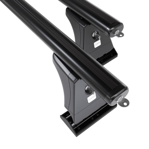 Základný nosič na strechu auta pre Citroen C6 Sedan (2005-2012) - čierny priečny nosič - montážne body - Hliník