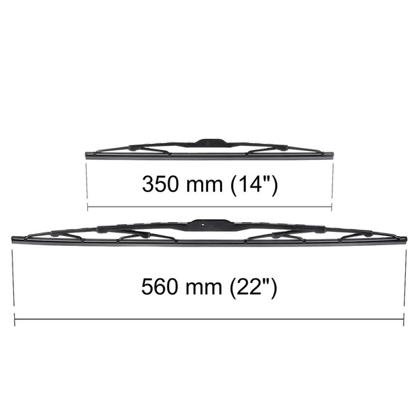 Automobilové stierače na predné sklo pre Suzuki Alto 0 Hatchback (12.2008-12.2014) - štandard lišty