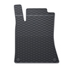 Gumové autokoberce pre Mercedes-Benz Trieda A W176 Hatchback (2012-2017) - čierna - 4 ks