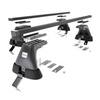 Základný nosič na strechu auta pre Ford C-Max mk II LAV (2010-2015) - čierny priečny nosič - bez montážnych prvkov - Oceľ