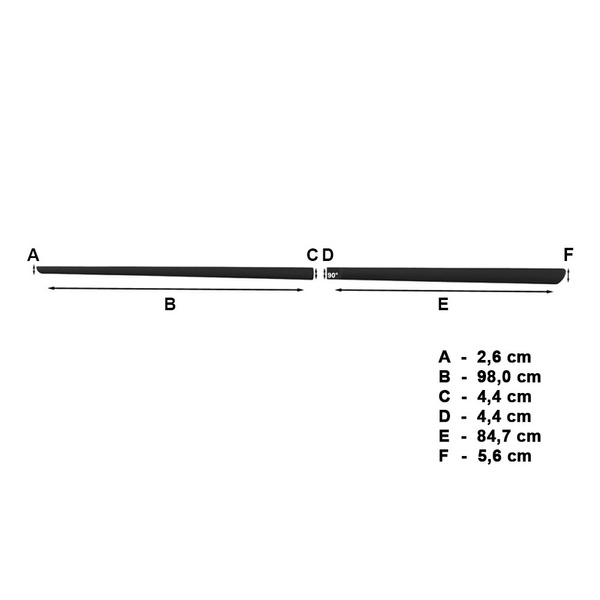 Čierne bočné lišty pre Citroen C4 Grand Picasso MPV (2013-....)