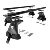 Základný nosič na strechu auta pre Nissan Note mk I MPV (2005-2013) - čierny priečny nosič - bez montážnych prvkov - Hliník