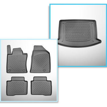 Súprava rohož do batožinového priestoru a autokoberčeky TPE PREMIUM na mieru do: