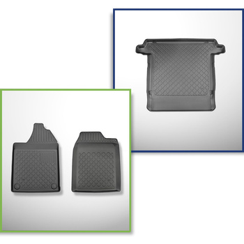 Súprava rohož do batožinového priestoru a autokoberčeky TPE na mieru do: Aixam C