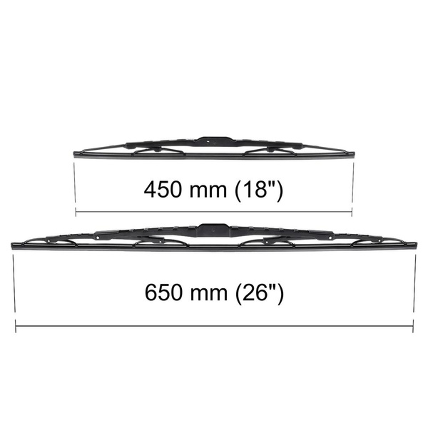 Automobilové stierače na predné sklo pre Lexus ES VI, VII Sedan (09.2012-....) - štandard lišty