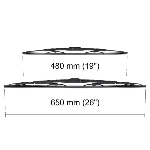 Automobilové stierače na predné sklo pre Hyundai Sonata VI Sedan (09.2009-01.2014) - štandard lišty