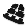 Velúrové koberčeky pre Seat Alhambra II Van (2010-2020) - čierna