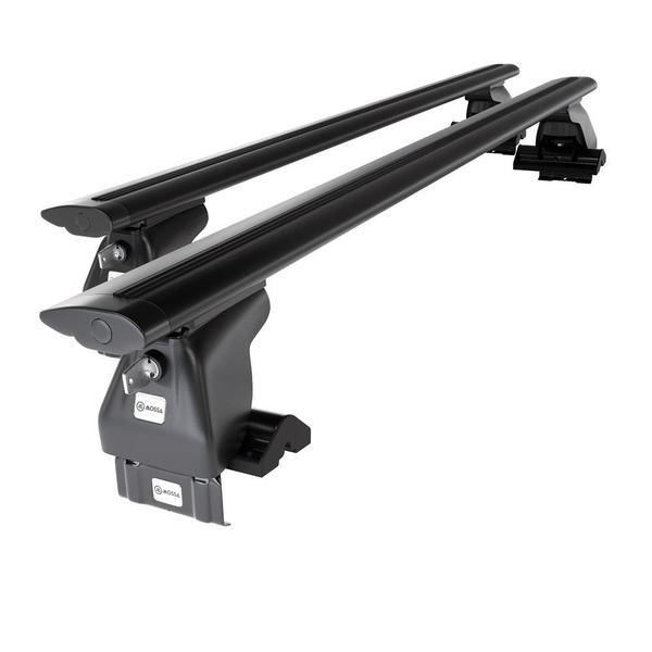 Základný nosič na strechu auta pre Ford Focus mk I Hatchback (1998-2004) - čierny priečny nosič - bez montážnych prvkov - Hliník