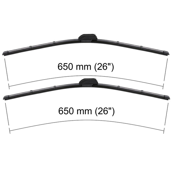 Automobilové stierače na predné sklo pre Nissan NV400 X62 Van (09.2011-2024) - ploché lišty