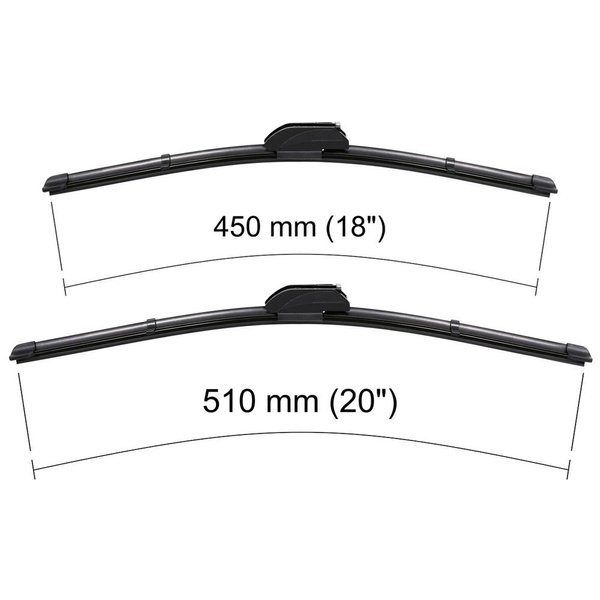 Automobilové stierače na predné sklo pre Rover 45 0 Hatchback, Sedan (02.2000-05.2005) - ploché lišty