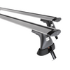 Základný nosič na strechu auta pre Alfa Romeo 166 Sedan (2004-2007) - strieborný priečny nosič - bez montážnych prvkov - Hliník