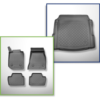 Súprava rohož do batožinového priestoru a autokoberčeky TPE na mieru do: BMW Ser
