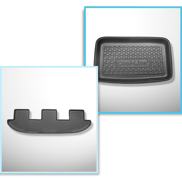 Súprava rohož do batožinového priestoru a autokoberčeky TPE PREMIUM na mieru do: Seat Alhambra II Van (09.2010-03.2022)