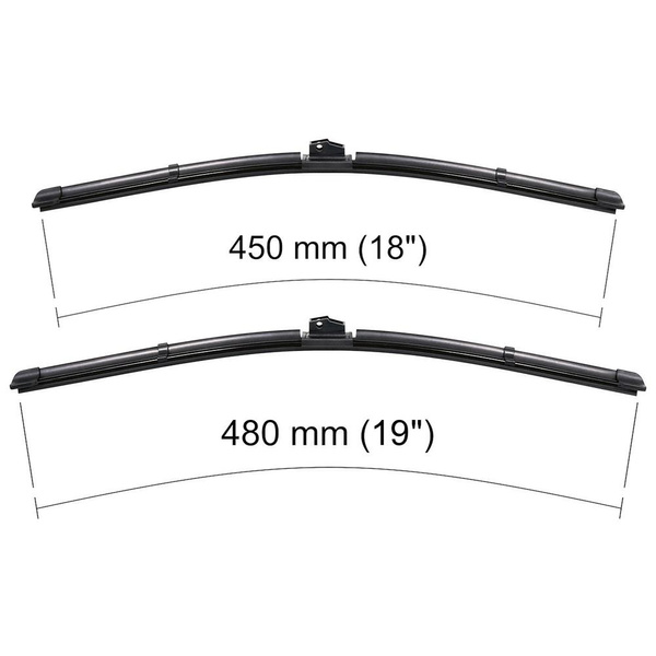 Automobilové stierače na predné sklo pre Mini Hatch R56 Hatchback (04.2012-11.2013) - ploché lišty